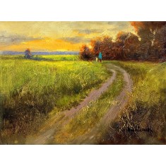 Tahir Bilal Ummi, 12 x 16 Inch, Oil on Canvas, Landscape Painting, AC-TBL-132